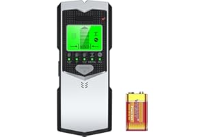 JSOPRTVR Stud Finder Wall Scanner, 5 in 1 Electronic Stud Detector with Smart Sensor, LCD Display &Audible Alarm, for Wood/Metal/AC Wire Studs Cable Detection