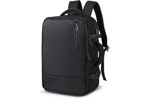 TANTOMI Handgepäck Rucksack, Ryanair Handgepäck 40x27x17, Reiserucksack Laptop Rucksack 15.6 Zoll für Herren Damen Businese Arbeit Reise Cabin Bag mit Schuhfach,Leichtgewicht, Schwarz