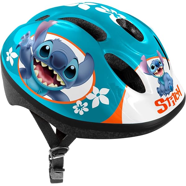 Tataway Baby Disney Mickey Mouse Fahrradhelm für Kinder mit Belüftungslöchern, Ringverstellung und Befestigungsgurten. Größe 44-48 cm (2-4 Jahre) Auto & Motorrad