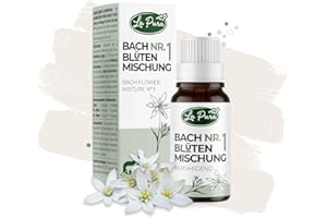 ‎LAPURA LaPura Bachblüten Nr. 1 Beruhigungsmittel für Hunde & Katzen, bei akutem Stress, Silvester, Angst, alleine bleiben, Gewitter, zur Beruhigung & Entspannung, natürliche Globuli aus Deutschland, 10 g