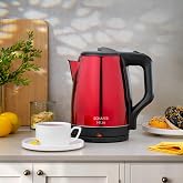 Schafer Hitze Paslanmaz &Ccedil;elik Su Isıtıcı (Kettle)-Kırmızı