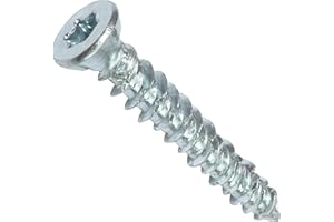 AERZETIX - Juego de 100 tornillos de anclaje directo para hormigón Ø7.5x52mm cabeza fresada cónica - con huella estrella T30 - fijación directa sin tacos - C48379