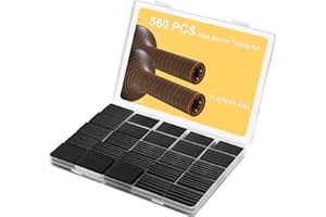 Balala 560P Shrink Tube Set, Industrial Heat-Shrink Tubing Wear-Resistant, Wire Heat Shrink Tubing Kit Sealing, Marine Shrink Tubing Insulation,Heat Shrink Tube Kit with Box, Black, 11 sizes