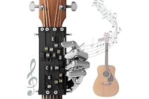 DHASUWT Gitarren-Akkordpresser, Gitarrenhilfe, Akkord-Trainer für Anfänger, Gitarrenunterstütztes Werkzeug, Gitarrenstarter, Lernwerkzeuge, unverzichtbares Gitarrenzubehör für Anfänger, Freunde, Geschenke