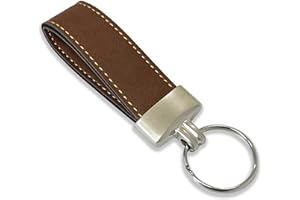 pubblimania Porte-clés en cuir synthétique élégant avec anneau. Utile pour les clés de maison, voiture, moto, scooter, portail léger et très résistant