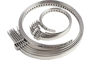 YEWSEAS 12 Stück CV Achsmanschetten Schellen, 25-50mm und 50-120mm Antriebswellenmanschette, Schlauchschellen, Edelstahl Achsmanschette Klemmschellen für Antriebswellen, Wasserdicht, Rostfrei, Langlebig