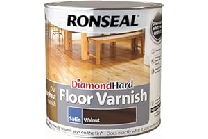 Ronseal Diamond Hard Floor Varnish Walnut Satin 2.5L
