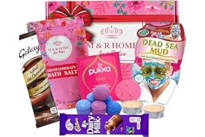 M & R HOME JUST RELAX Pamper Gifts for Women, Self Care Package – Mother’s Day Gift, Relaxation, Spa Gifts for Her, Hug in a Box – Thank You Gift, Birthday Hampers for Women