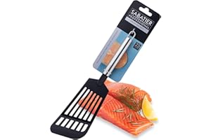 Sabatier Professional Nylon Fish Slice - by Taylors Eye Witness. Non-Scratch Head for Non-Stick Pans. Stainless Steel Construction & Handle. Large Slotted Spatula for Grill. 25 Year Guarantee.