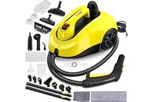 TVD Nettoyeur vapeur pour meubles rembourrés avec câble d'alimentation extra long de 5 m pour vapeur, four, tapis, canapé, coussin, punaises de lit