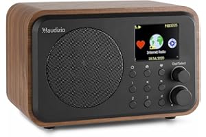Audizio Venice Portable WIFI Internet Digital Radio with Bluetooth, Rechargeable Battery or Mains Powered Speaker, Radio Alar