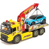 Dickie Toys, 203749039, Volvo B&uuml;y&uuml;k &Ccedil;ekici Kamyonu, Serbest Tekerlek, Işıklı &amp; Sesli, Manuel Vin&ccedil; ve Devrilme Fonksiyonu, For