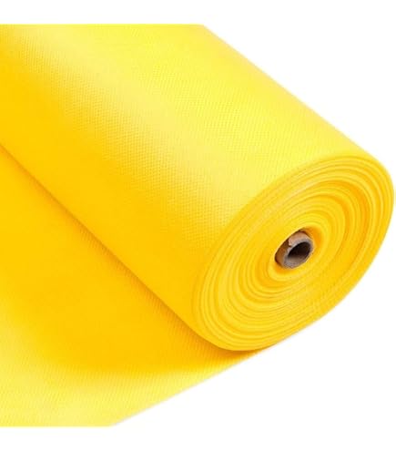 Rotolo TNT Tessuto Non Tessuto Giallo 50 Cm X 20 Metri - Per Imballaggi, Fai Da Te, Protezioni
