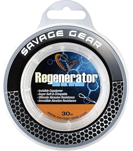 Savage Gear Soft Fluorocarbon Schnur 0,81mm 15m 33kg Angelschnur monofil, Fluoro Carbon Schnur, Vorfachschnur, Leader für Vorfächer Sport & Freizeit