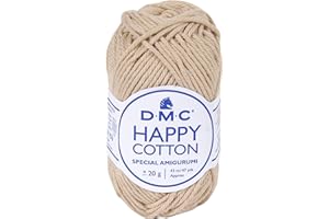 DMC - Happy Cotton - Spécial Amigurumi - 100% coton - Très doux et agréable à utiliser | Pelote de 20 g - 43 m | 49 coloris