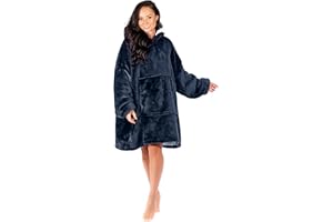 Nightbex® Original Blanket Hoodie - Oversized Super Soft Hoodie Blanket with Fleece - Wearable Comfy Hooded Sweatshirt for Men, Women & Children | One Size fits All