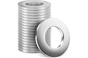 50PCS M8 Washers, M8 x 17mm Flat Spacer Repair Washer, Jeboler DIN 125 A2 V2A Washers for Screws 304 Stainless Steel, Penny Washers Metal Washers Steel Washers for Bolts & Nuts & Threaded Rod