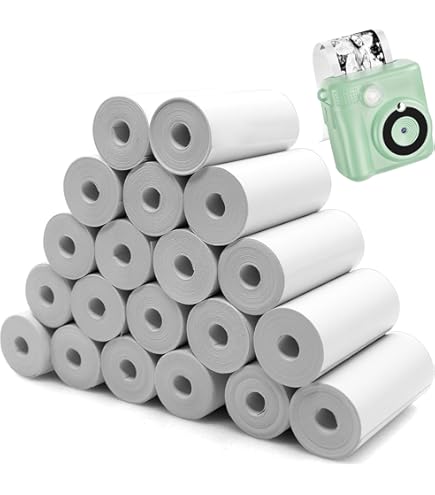 20 Rollen Thermopapier 57x25mm - Thermorollen Für Kinderkamera Sofortbilddrucker