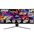 MSI MPG 341CQPX QD-OLED 34 Inch 2K UWQHD Curved Gaming Monitor - 3440 x 1440(21:9) QD-OLED Panel, 240Hz / 0.03ms, 99.3% DCI-P3, ΔE≤2, DisplayHDR True Black 400, DP 1.4a, HDMI 2.1, USB Type C(PD:98W)