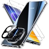 FLLAO Case for Xiaomi Redmi Note 15 Pro 5G (Not for 4G), Transparent | 2 Screen Protector and 1 Camera Lens Protector, Built-