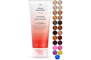 ‎FOUR REASONS Four Reasons Haartönung Conditioner - Kupfer Rot - Natürliche Spülung und Intensivtönung für Haare - Semi permanente Rote Haarfarbe - Intensive & Schonende Farben Tönung