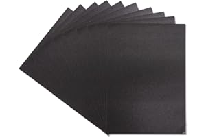 A4 Coloured Card Pack Single Sided Black – 310GSM (10 Sheet Pack) - Perfect for Arts and Crafts, Printing, Card Bases & Folding - Centura Pearl by Crafter's Companion