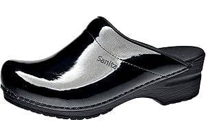 Sanita Patent | Zoccoli Aperti da Donna | Zoccoli Artigianali Originali in Pelle Flessibile | Plantare Anatomico in Schiuma Morbida