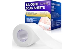 HRAMEX Silicone Scar Sheets (1.6” x 120”Roll-3M), Transparent Invisible Scar Silicone Strips,Silicone Scar Tape Roll,Reusable,Effective Scar Removal Sheets for C-Section, Surgery, Burn, Keloid, Acne et