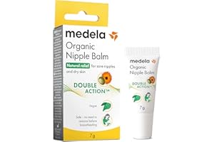 Medela Bio-Brustwarzenbalsam – Beruhigend und pflegend für stillende Mütter – Hergestellt aus natürlichen, sicheren Inhaltsstoffen – Linderung bei beanspruchten Brustwarzen – Postpartum Essentials 7 g