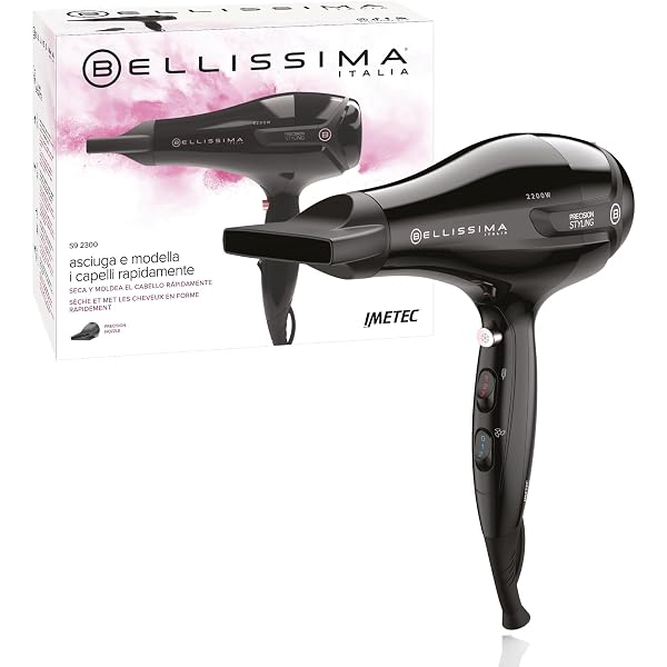 GA.MA Italy Professional Haartrockner Keration Diva 3D – 2300W, AC Motor, 6 Stufen, Inkl. Düsen