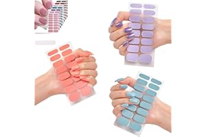 BUSGIUAR Geeli,Geeli House Nails Kits,Napretty Gels,Semi Cured Gel Nails Strips Nude,Waterproof and Long Lasting Gels Patch,Easy to Apply and Remove,Rich Colors,Glitter,Polish Kit for Women Girls (0--6)