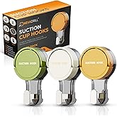 NEVADRILL Vacuum Suction Hooks with Lever Lock, No Drill Wall Mounted Hook with Adhesive Base, Waterproof Stainless Steel, St
