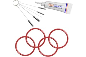 1001JOINTS KIT 4 JOINTS ENTRETIEN DIFFUSEUR GROUPE PISTON BLOC DE CHAUFFAGE MACHINE À CAFÉ REMPLACEMENT COMPATIBLE AVEC DELONGHI AEG PHILIPS ETC…