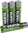 VARTA Rechargeable Accu Ready2Use vorgeladener AAA Micro Ni-Mh Akku (4er Pack, 1000 mAh), wiederaufladbar ohne Memory-Effekt - sofort einsatzbereit