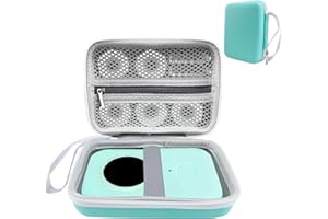 APKOL Tasche Kompatibel mit SUPVAN E10/E16 Beschriftungsgerät, für Nelko P21/prt/NIIMBOT D110/Pristar P15 Labeldrucker Mini Bluetooth Handgerät Etikettendrucker (nur Tasche)-grüner