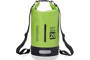 Blackace arteesol Borsa Impermeabile 5L/10L/20L/30L Waterproof Dry Bag Zaino Sacca Stagna con Doppia Tracolla per Nuoto Kayak Canottaggio Pesca Viaggiare in Bicicletta Spiaggia