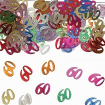 Glitzer-Konfetti Mit Zahl 40 – Bunt, Metallisch, Ca. 1000 Stück In 15g Tüte (für Geburtstag, Jubiläum, Tischdeko)