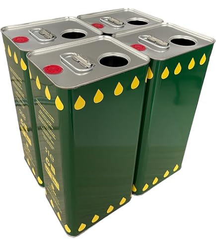 Latta Rettangolare 3 Litri Per Olio Con Tappo Ermetico - Made In Italy - 2