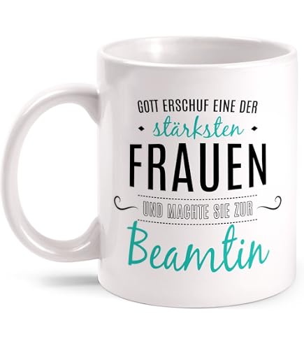 Fashionalarm Spruch Tasse 'Leg Dich Niemals Mit Einer Floristin An' - Beidseitig Bedruckt, 375 Ml, Spülmaschinenfest
