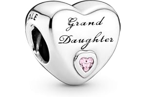 Pandora Moments Women's Sterling Silver Granddaughter's Love Cubic Zirconia Bracelet Charm