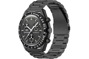 BoLuo 20mm Cinturini per Orologi per Omega Swatch WatchBand, Cintura di Ricambio Acciaio inossidabile Bracelet Sportivo Cinturino Wrist Strap Armband per Omega Swatch Watch Accessories