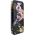 Ted Baker GLADIAL Black Paper Flowers Mirror Folio Phone Case for iPhone 13/14 Gold Shell