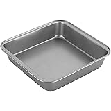 Chef Aid 20cm Non-stick Square Cake Tin, carbon steel cake pan with even heat distribution, ideal for all cake styles and per