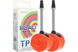 PTUI 700C Bike Inner Tube - 30g Ultralight 2PCS TPU Bicycle Inner Tubes 28'' Compatible with 700x18/23/25/28/30/32C French Type Valves 45/65/85mm Include Bike Inner Tire Patch Repair Kit (Orange)