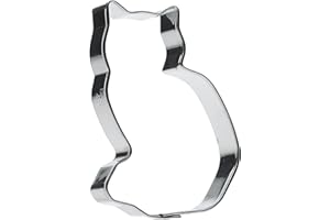 Emporte Pièce Patisserie pour Biscuits - en Forme de Chat - 9 cm - Moule à Biscuits pour des Cookies Originaux - Pour Rendre un Anniversaire ou Toute Autre Occasion Unique - GastroMax