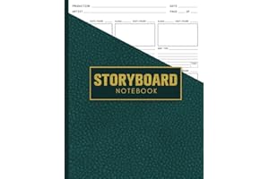 Storyboard Notebook: 8.5 x 11 Size With 200 Pages Film Writing Sheets, 9x9 Story Board Layout Templates, Blank Storytelling Sketchbook, 16:9 Frame Picture Book For Writers, Film Makers
