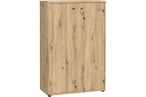 FORTE TEMPRA 2 Kommode mit 2 Türen, Holzwerkstoff, Artisan Eiche Dekor, (B x H x T) 73,7 x 111,1 x 34,8 cm