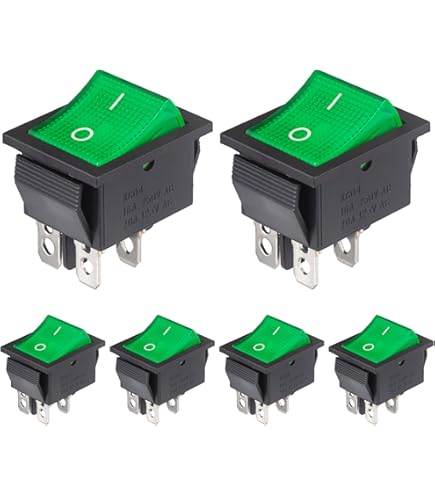 10 Interruttori A Bilanciere 4 Pin - Mini Interruttori A Levetta Per Auto, Barche Ed Elettrodomestici - Foto 8