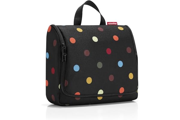 reisenthel toiletbag XL dots Maße: 28 x 25 x 10 cm / Maße: 28 x 59 x 9 cm expanded / Volumen: 4 l
