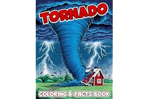 tornado coloring and facts book Fun and Easy Coloring Pages for Kids: Kids activity book on natural disasters